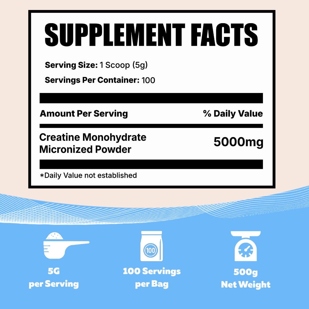 Vocks Creatine Monohydrate Powder 1.1 lb