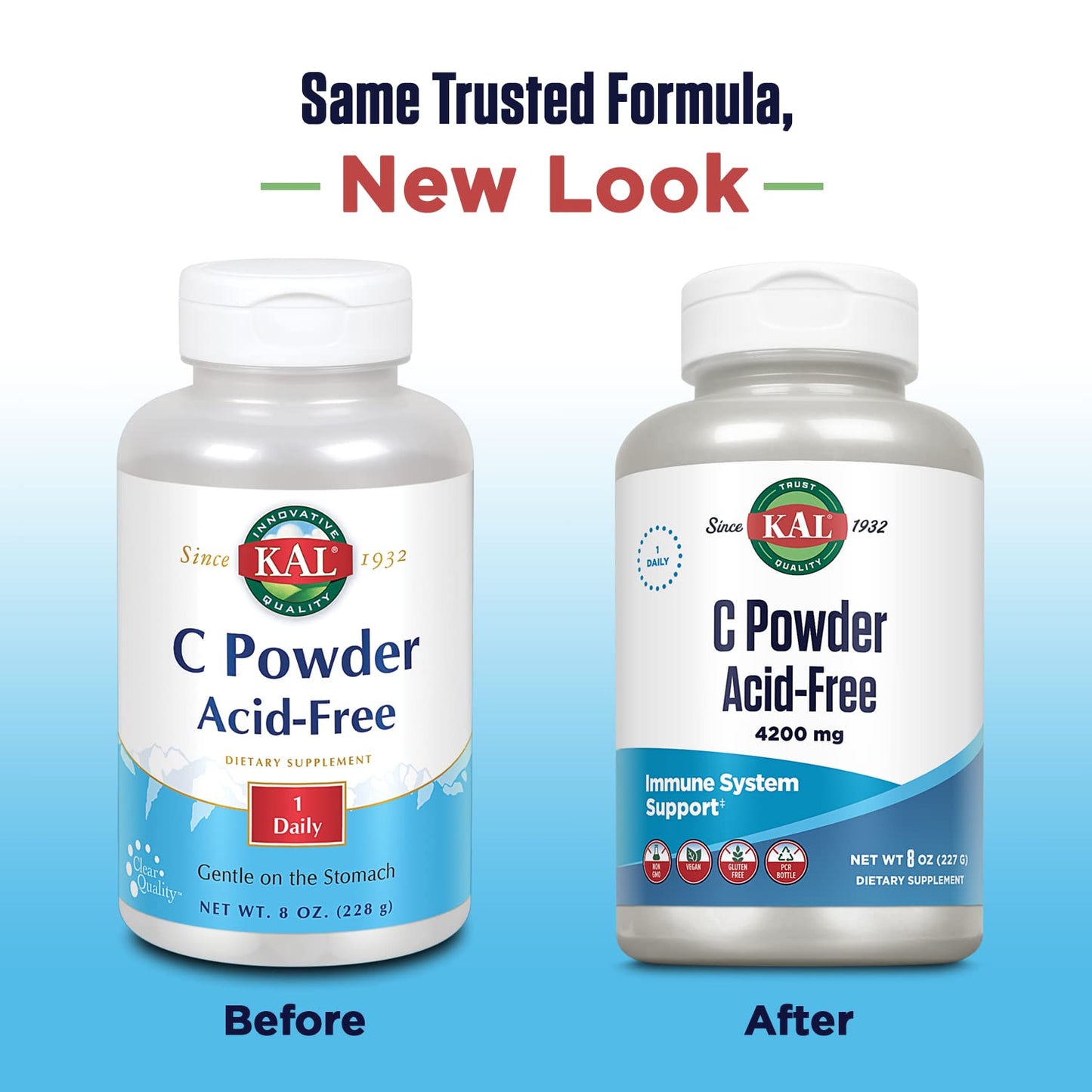 KAL Vitamin C Powder 4200 mg, 8 oz