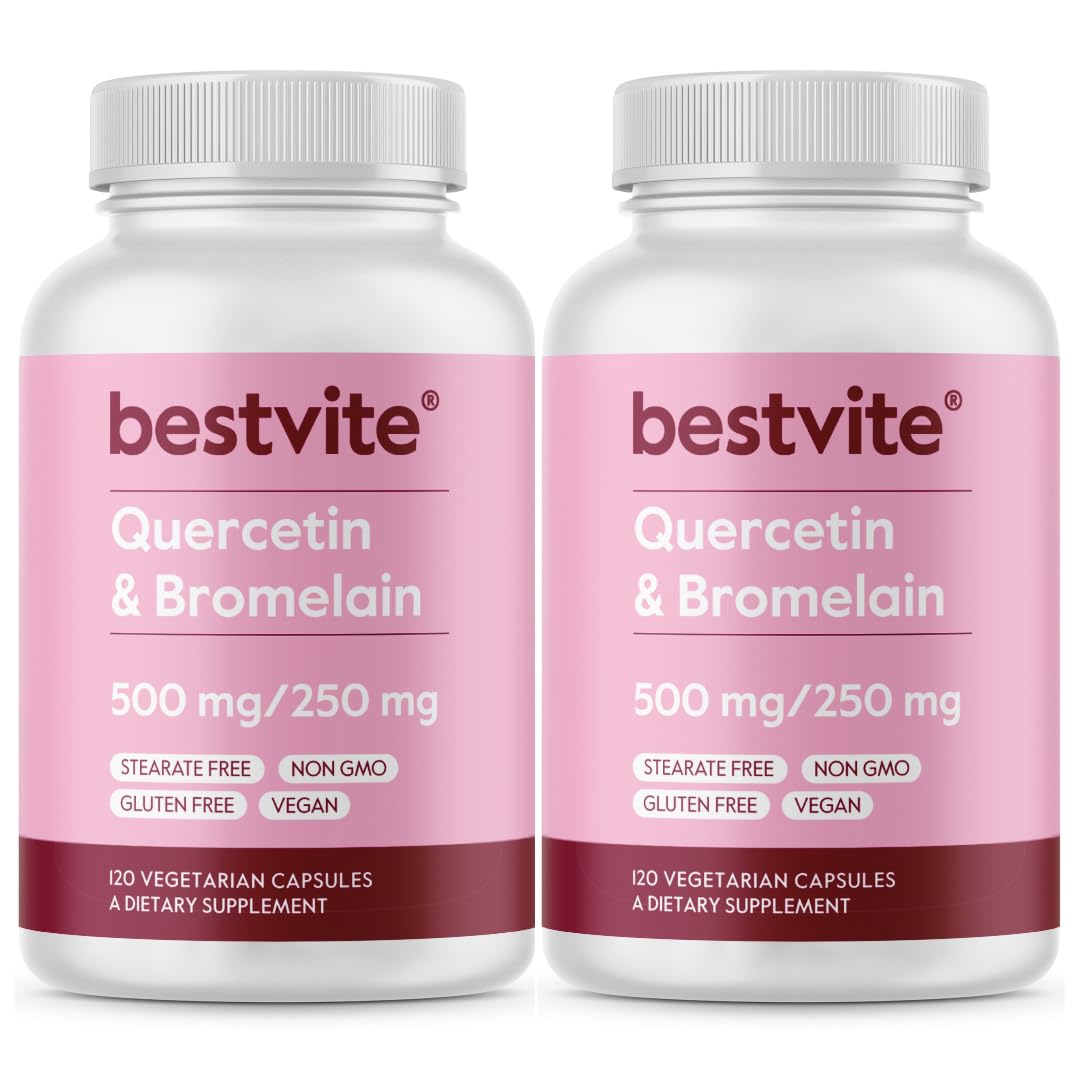 BESTVITE Quercetin with Bromelain 500mg/250mg 240 Capsules