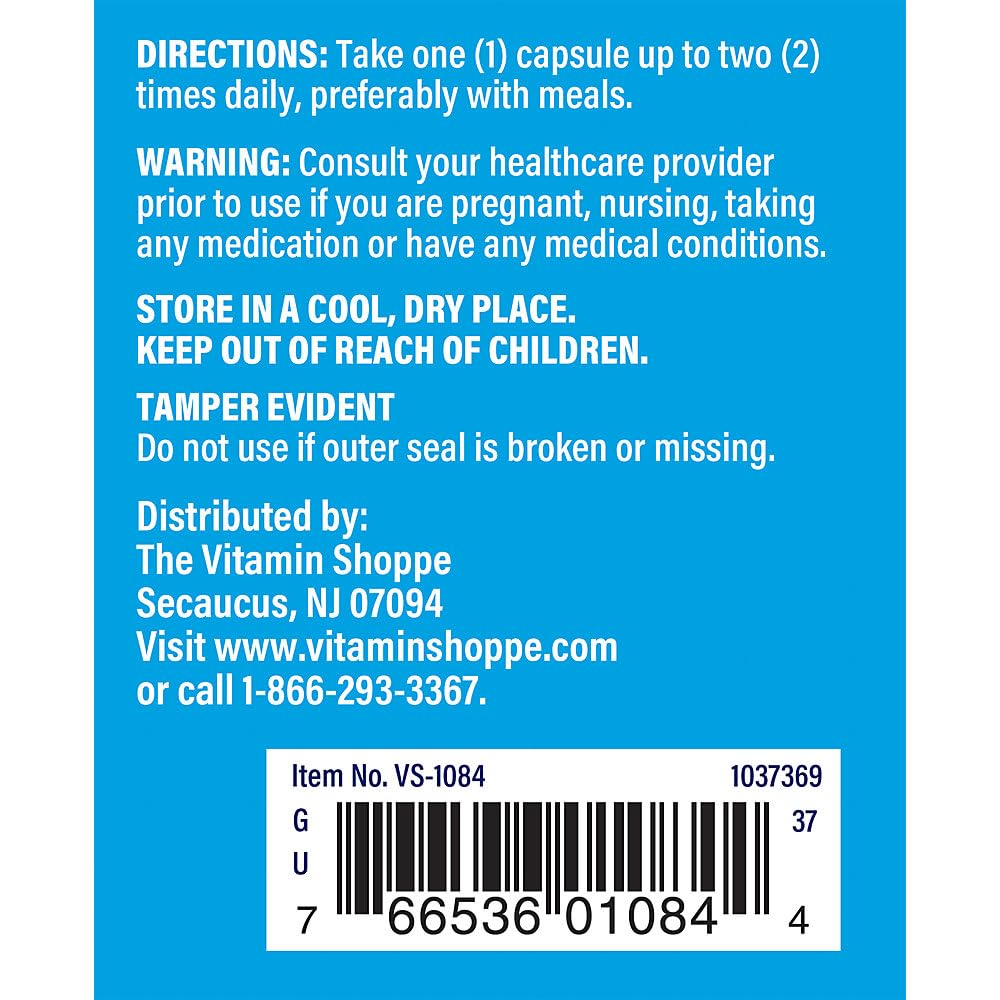 The Vitamin Shoppe Magnesium Citrate 160MG Capsules, 100 Count