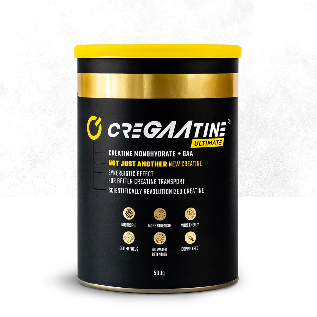 CreGAAtine Ultimate Micronized Creatine Monohydrate + GAA Powder, 17.6 oz