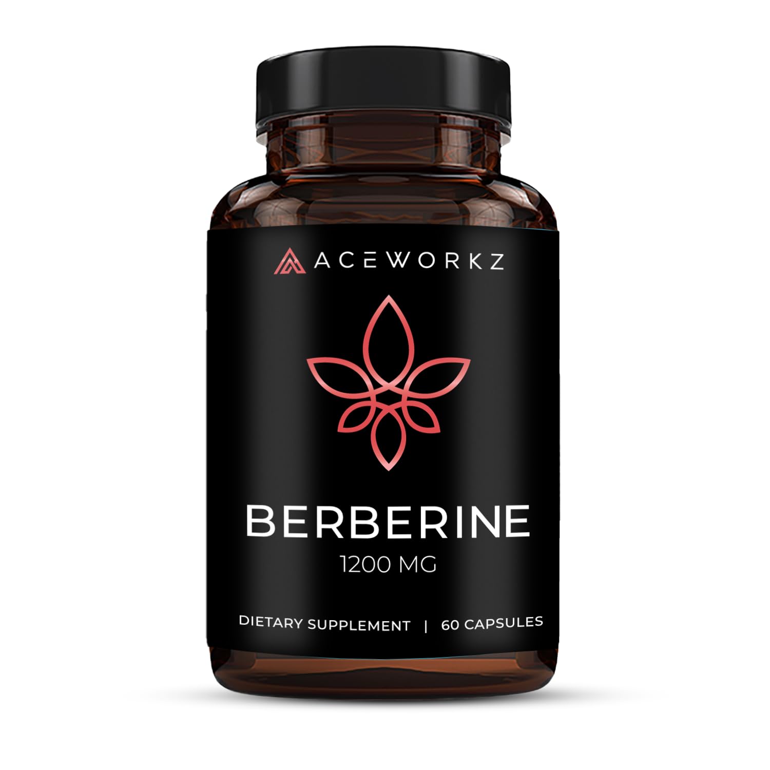 ACEWORKZ Organic Berberine HCL Supplement 1200mg 60 Capsules