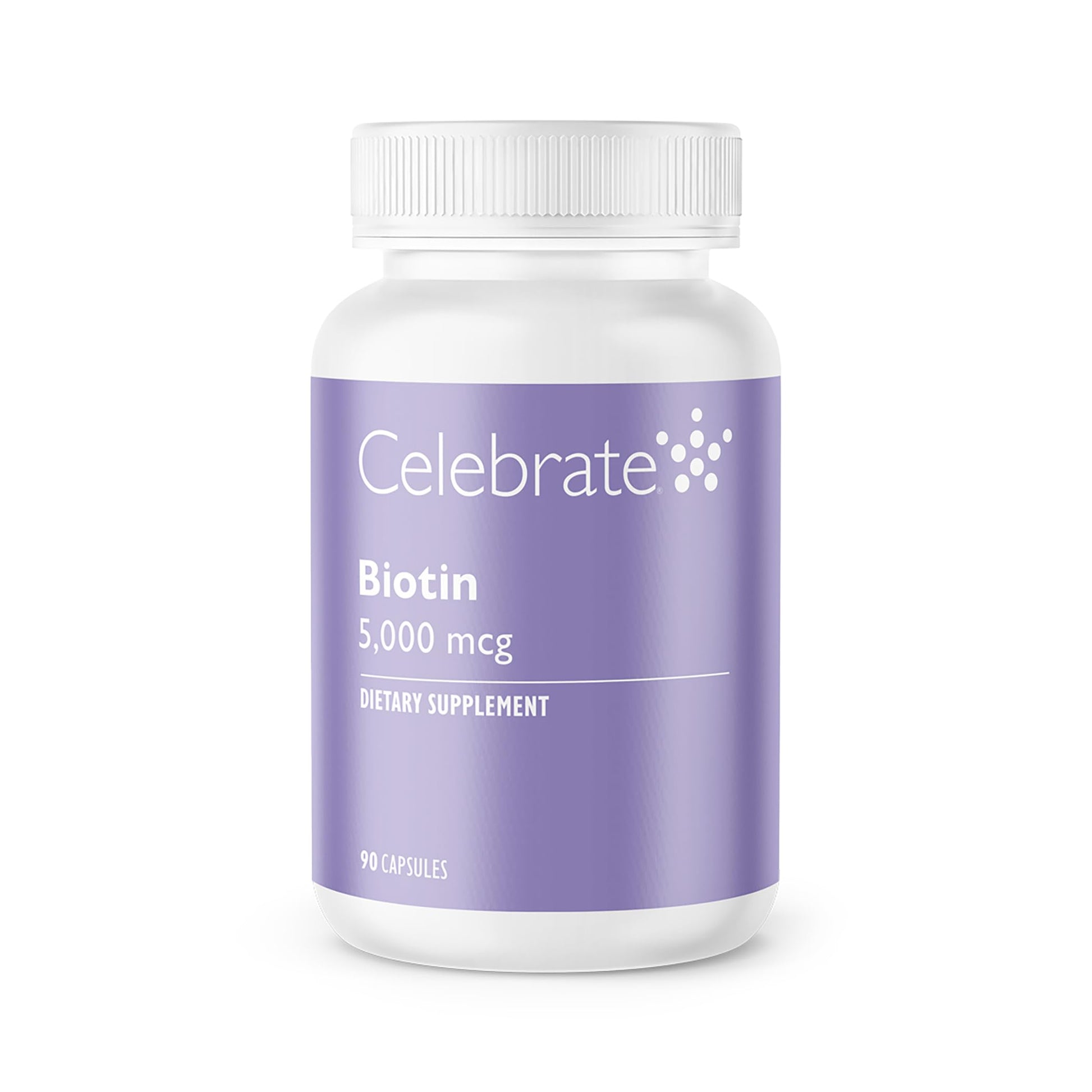 Celebrate Bariatric Supplements Biotin 5,000 mcg Capsule, 90 Count