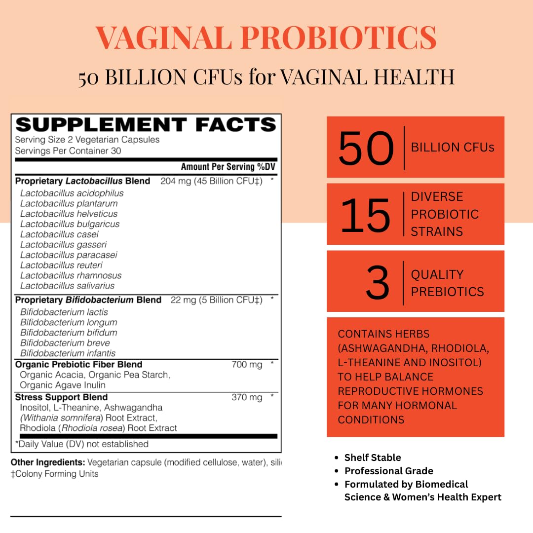 With Meraki Co. Harmony Pre/Probiotic with Vaginal and Hormonal Support 60 Capsules
