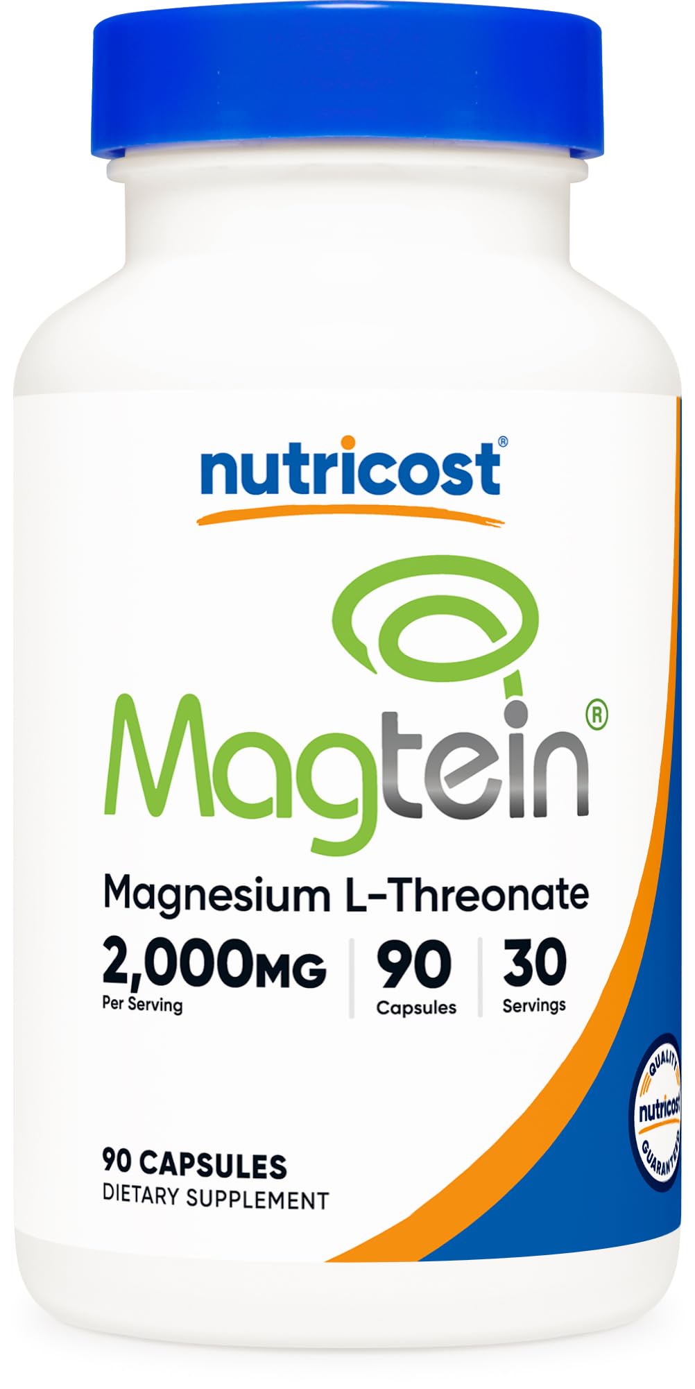 Nutricost Magtein Magnesium L-Threonate 2000mg Capsule, 90 Count