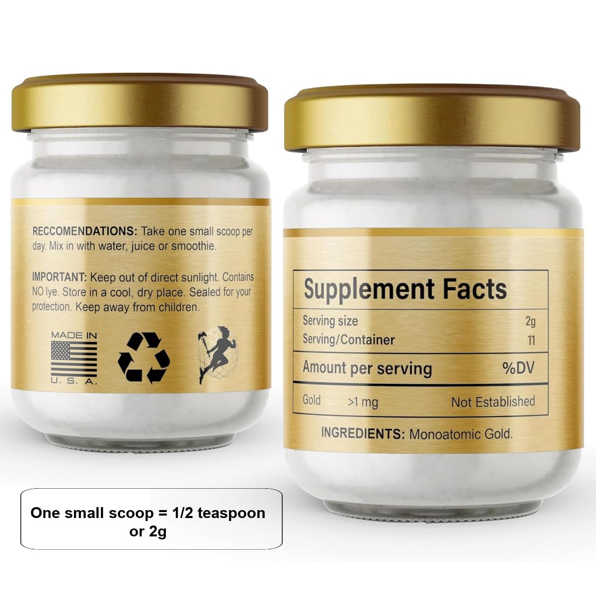 I Am Joy co. Pure Ormus White Gold Powder Monoatomic M-State 24k 99.99% 0.776 oz