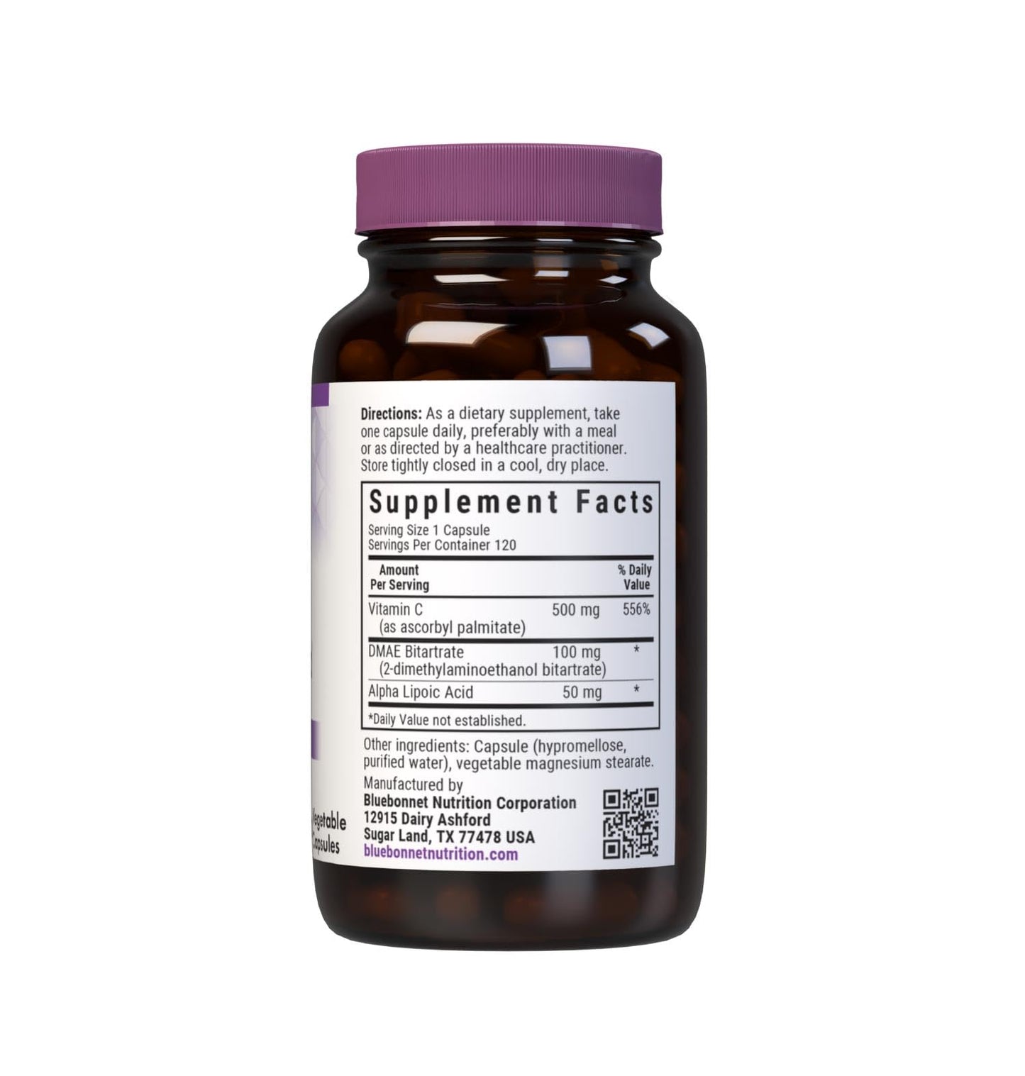 BlueBonnet Age-Less Skin Formula Capsules, White, Vegetable, 120 Capsules