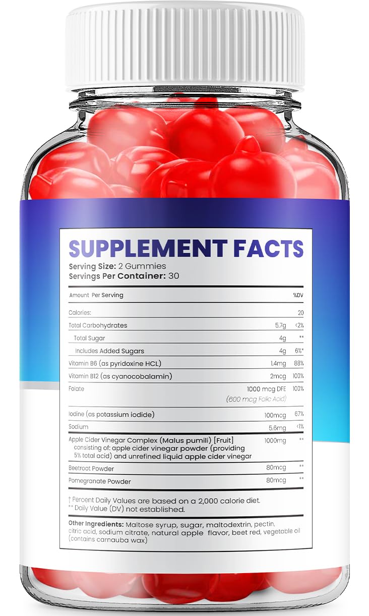 Indelo LeanGenix Keto ACV Gummies, 60 Count