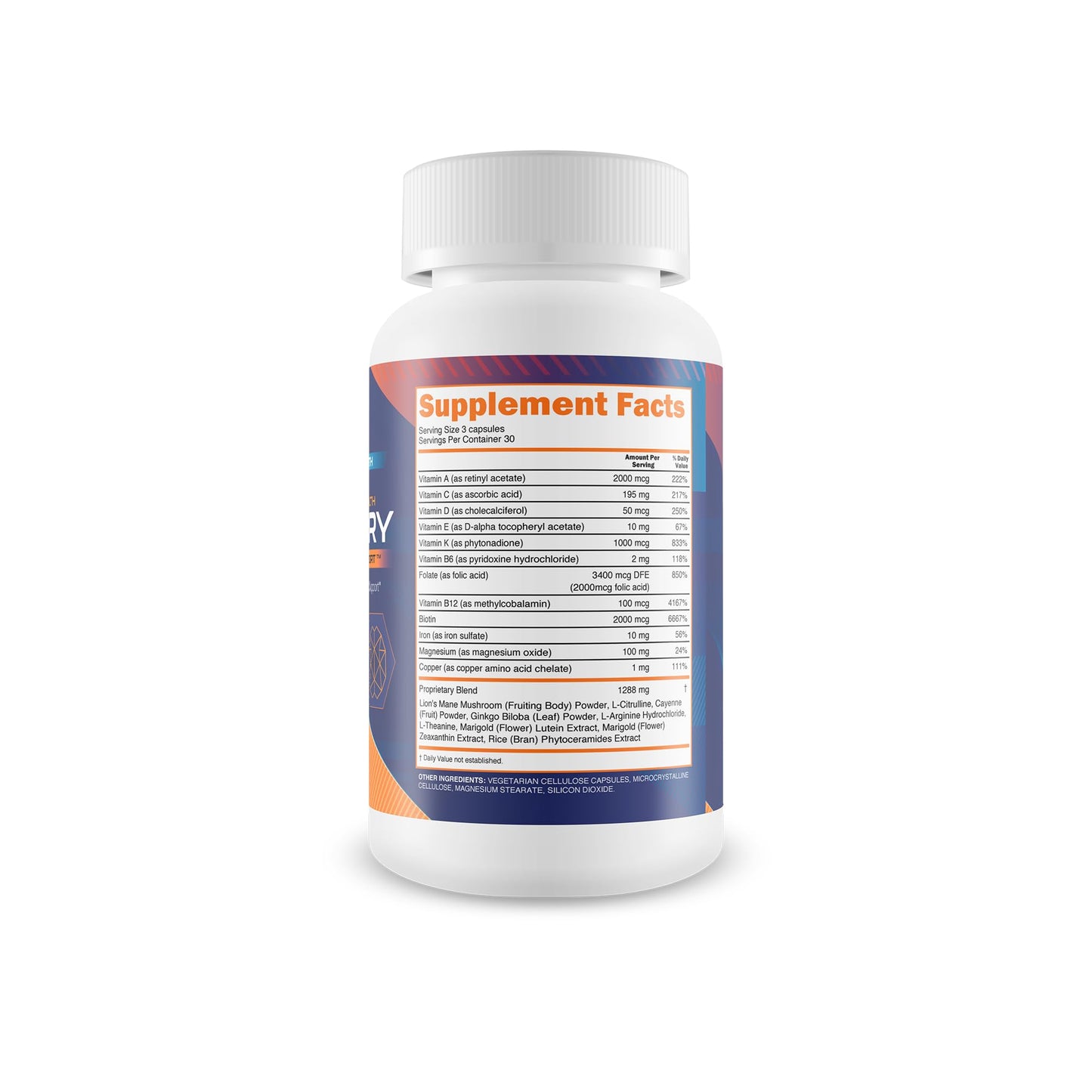 True You Health Best Brain Health Memory Plus Nerve Support Capsules 90 Count