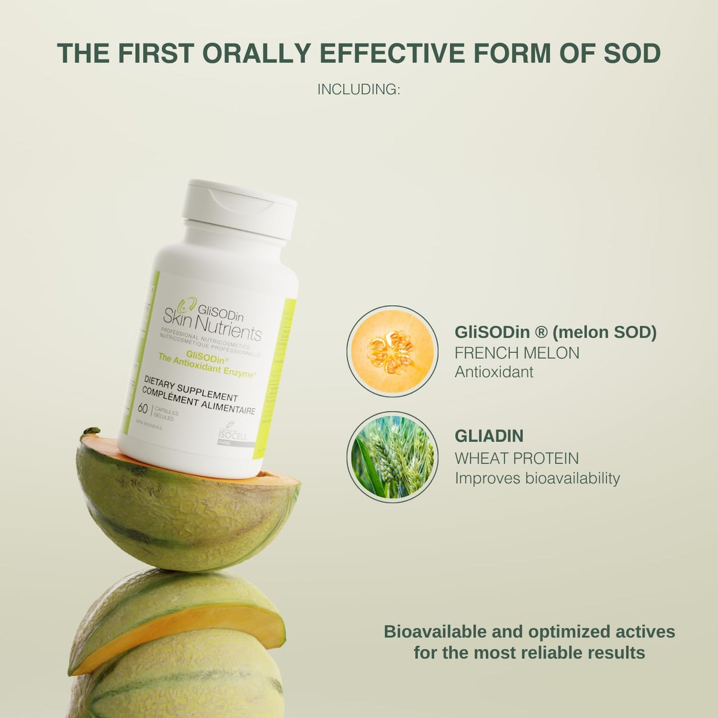 GliSODin Skin Nutrients The Antioxidant Enzyme 60 Capsules