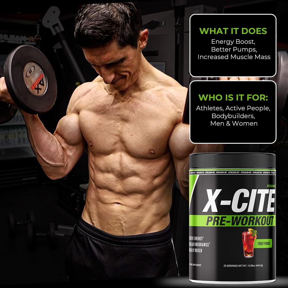 ATHLEAN-RX X-CITE Pre-Workout by ATHLEAN-X Powder 15.61 Ounce
