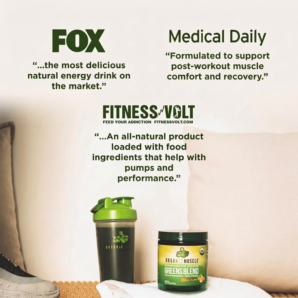 Organic Muscle Super Greens Powder 30 Servings