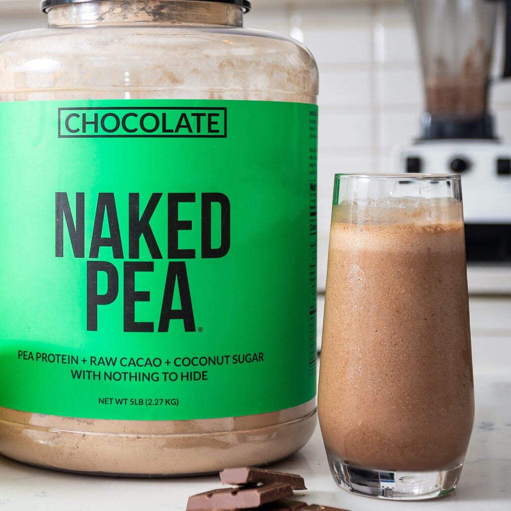 NAKED Chocolate Pea Protein Isolate Powder, 5 lb, 80 Servings
