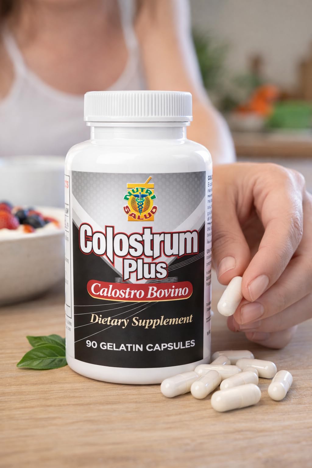 Nutrisalud Products Bovine Colostrum Capsules, 90 Count