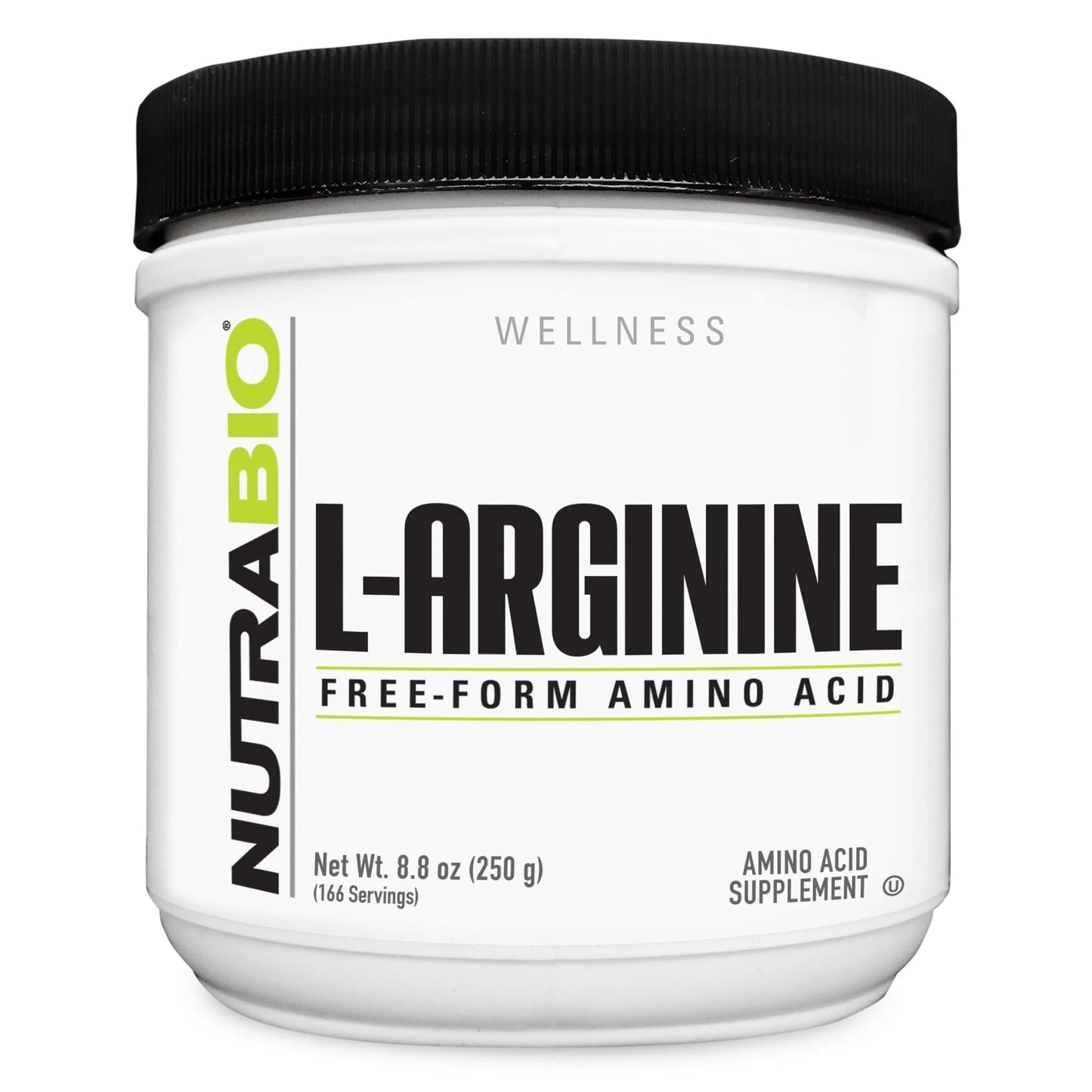 NutraBio L-Arginine Supplement Capsules 120 Count