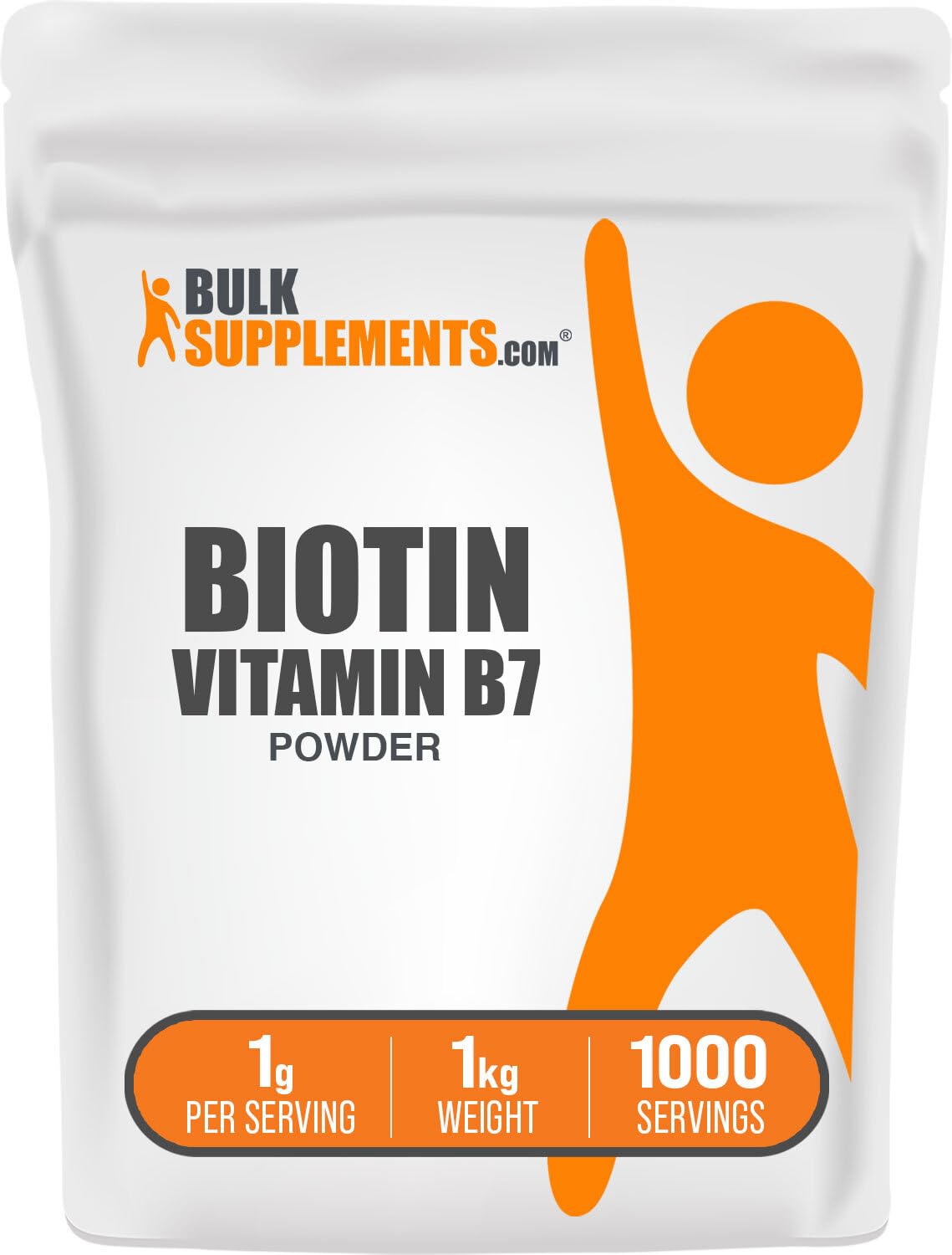 BulkSupplements Biotin Powder 10000mcg, 35.27 Ounce (Pack of 1)
