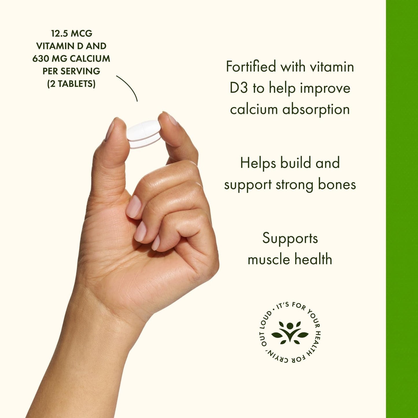 Swanson Calcium Citrate & Vitamin D for Strong Bones 250 Tablets
