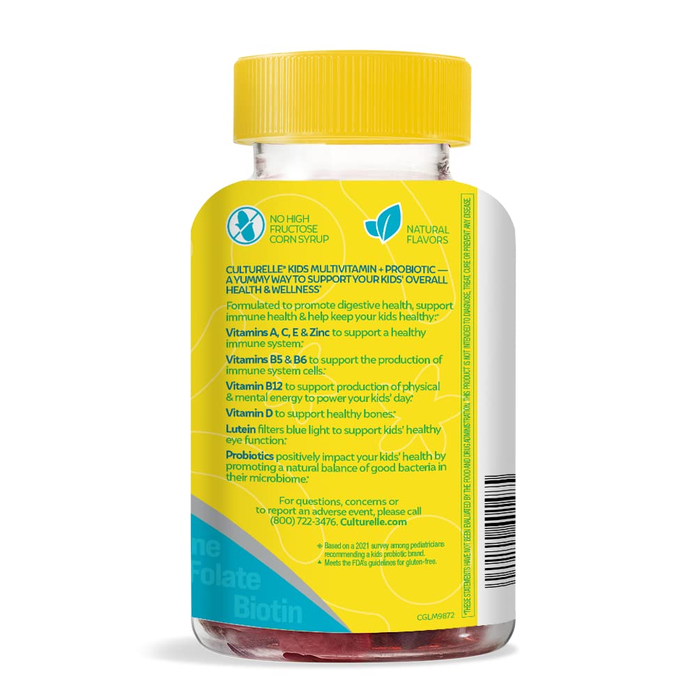 Culturelle Kids Multivitamin + Probiotic for Kids (Ages 2+), Gummies, 120 Count