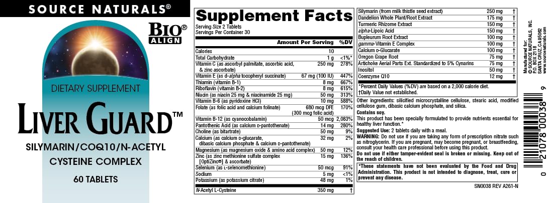 Source Naturals Liver Guard 60 Tablets