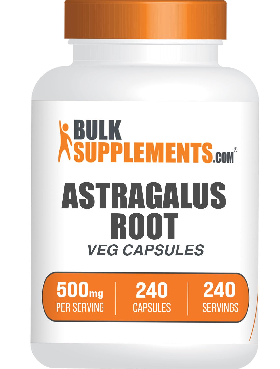 BulkSupplements Astragalus Capsules, 240 Capsules
