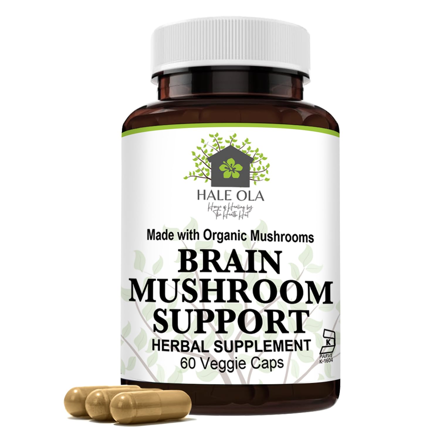 Hale Ola Brain Mushroom Support Capsule 60 Count