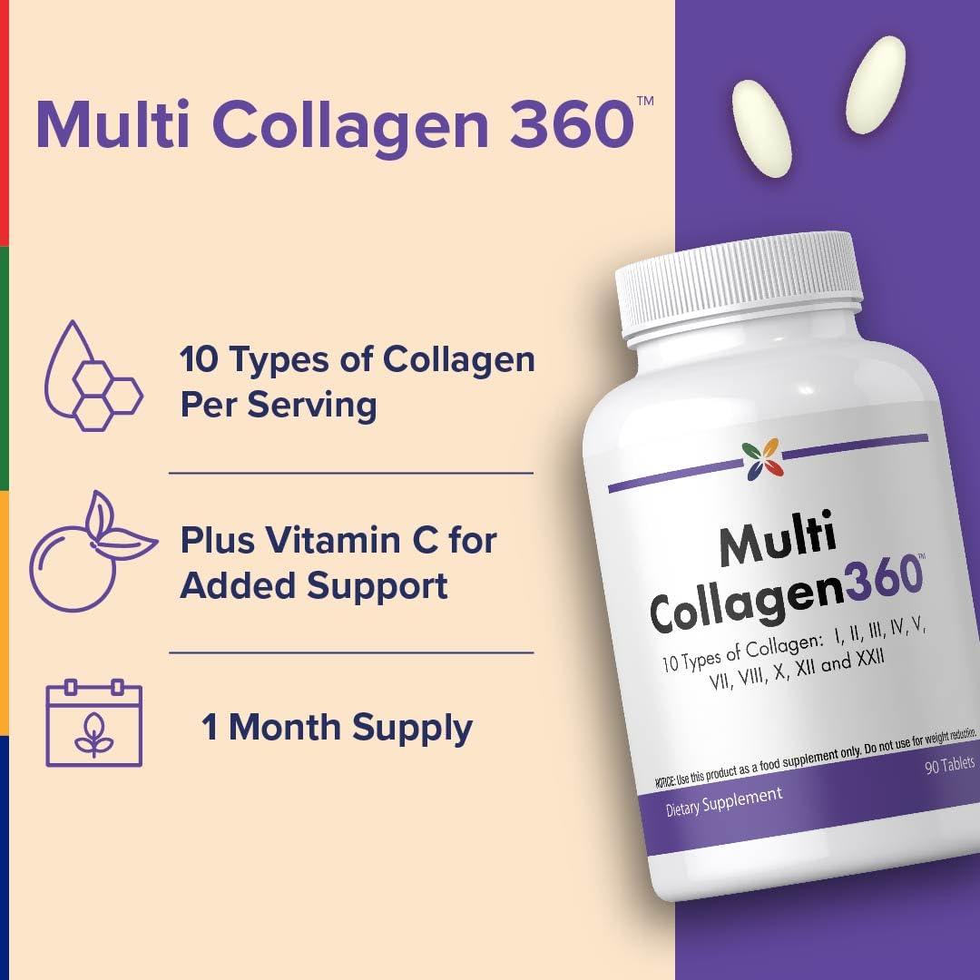 Stop Aging Now Multi Collagen Peptides Tablets - 90 Tablets