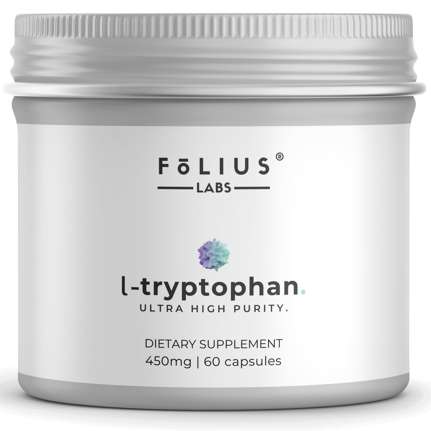 FOLIUS LABS L-Tryptophan Supplement 450mg, 60 Capsules