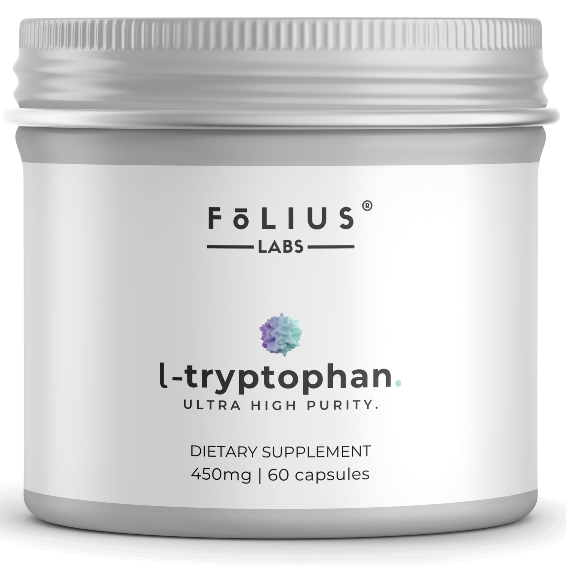 FOLIUS LABS L-Tryptophan Supplement 450mg, 60 Capsules