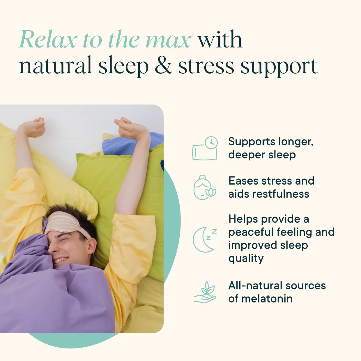 Ora Organic Natural Sleep Aid Supplement Capsules 60 Count