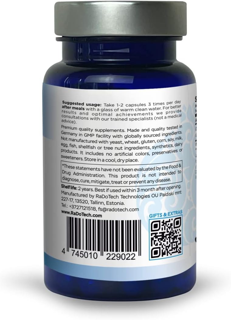 RaDoTech RenoSan Urinary Tract Health Supplements Capsules, 180 Count