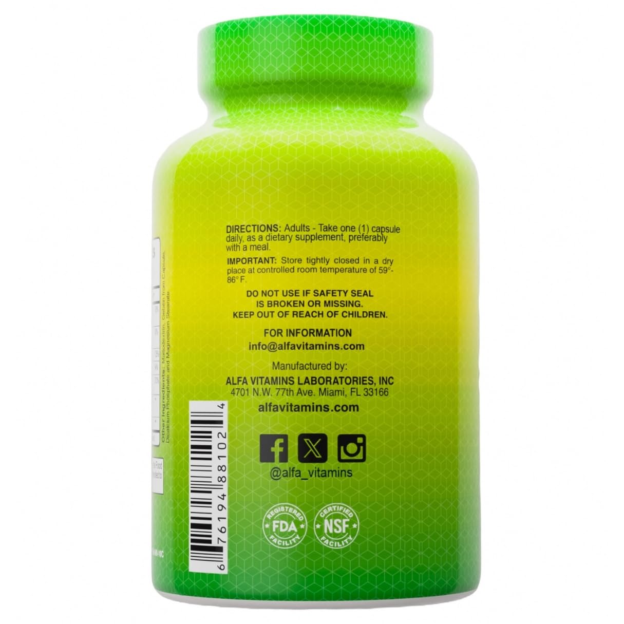 ALFA VITAMINS Vision Support 60 Capsules