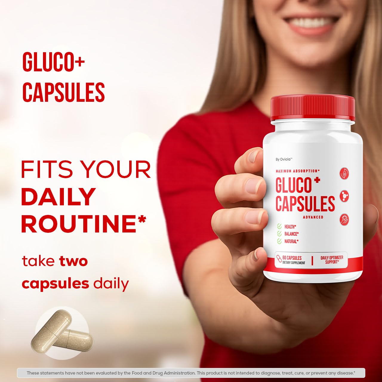 OVICIA GlucoCapsules Advanced Premium Formula 120 Capsules