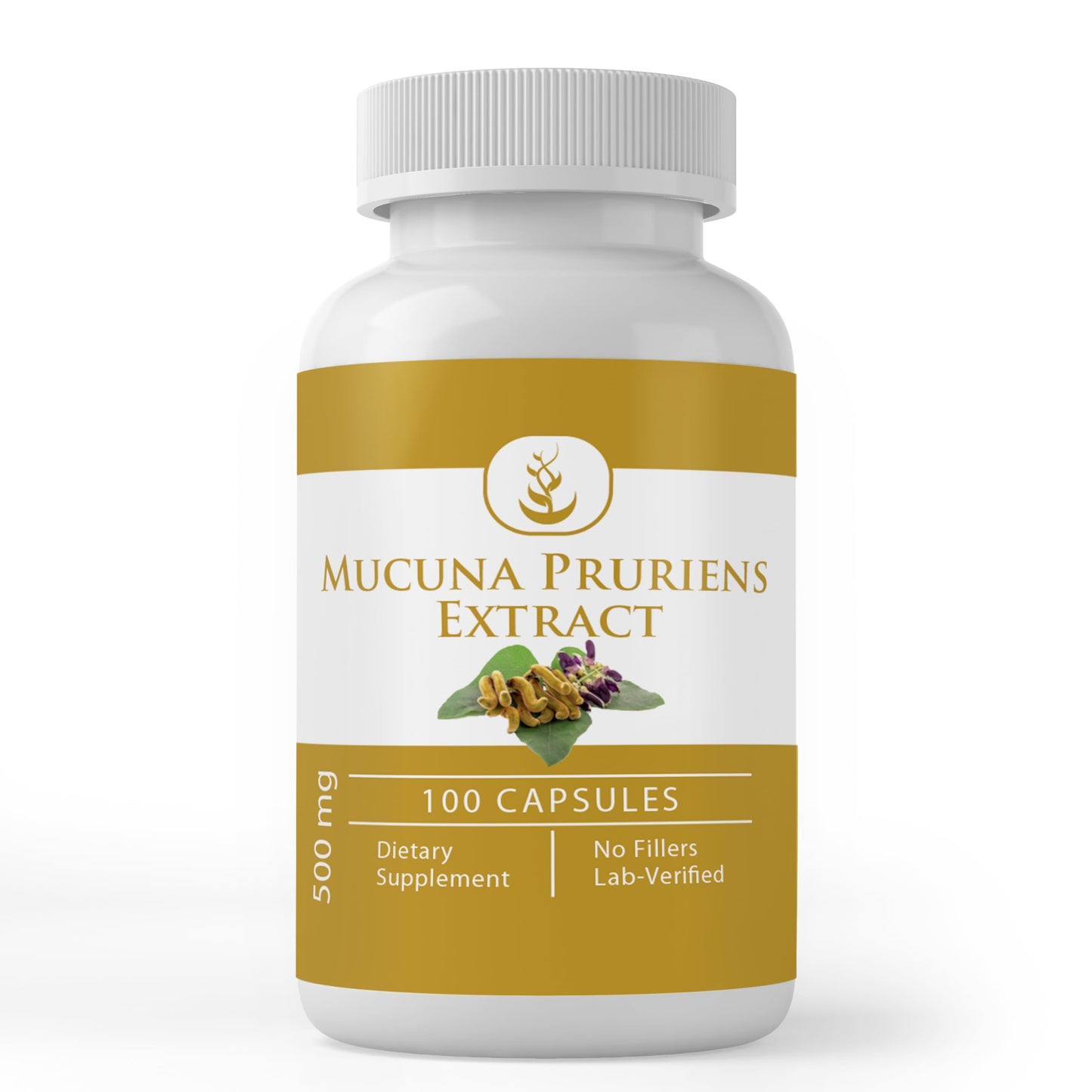 PURE ORIGINAL INGREDIENTS Mucuna Pruriens Capsules, 100 Capsules