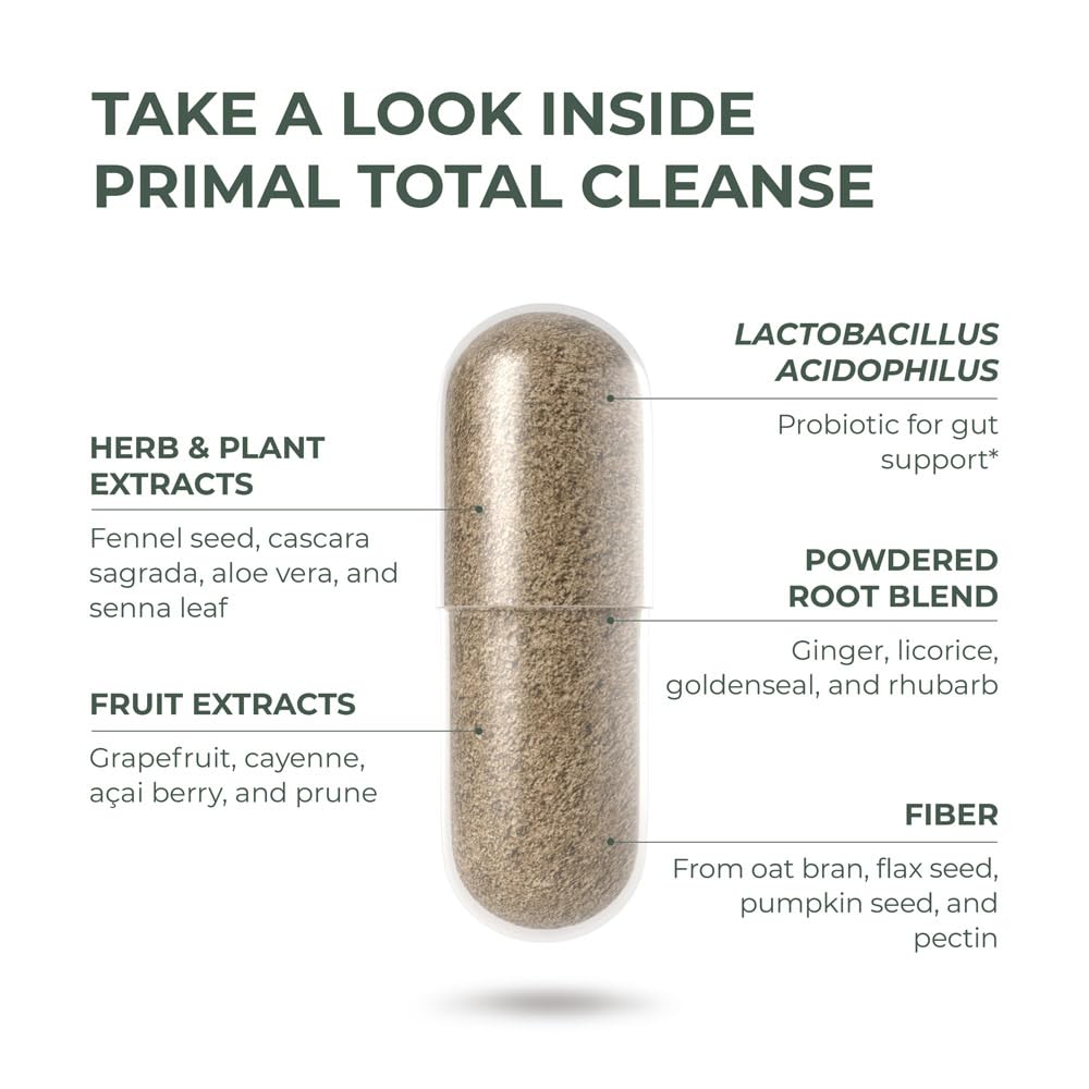 Primal Harvest Full Body Detox Cleanse Capsule, 60 Count