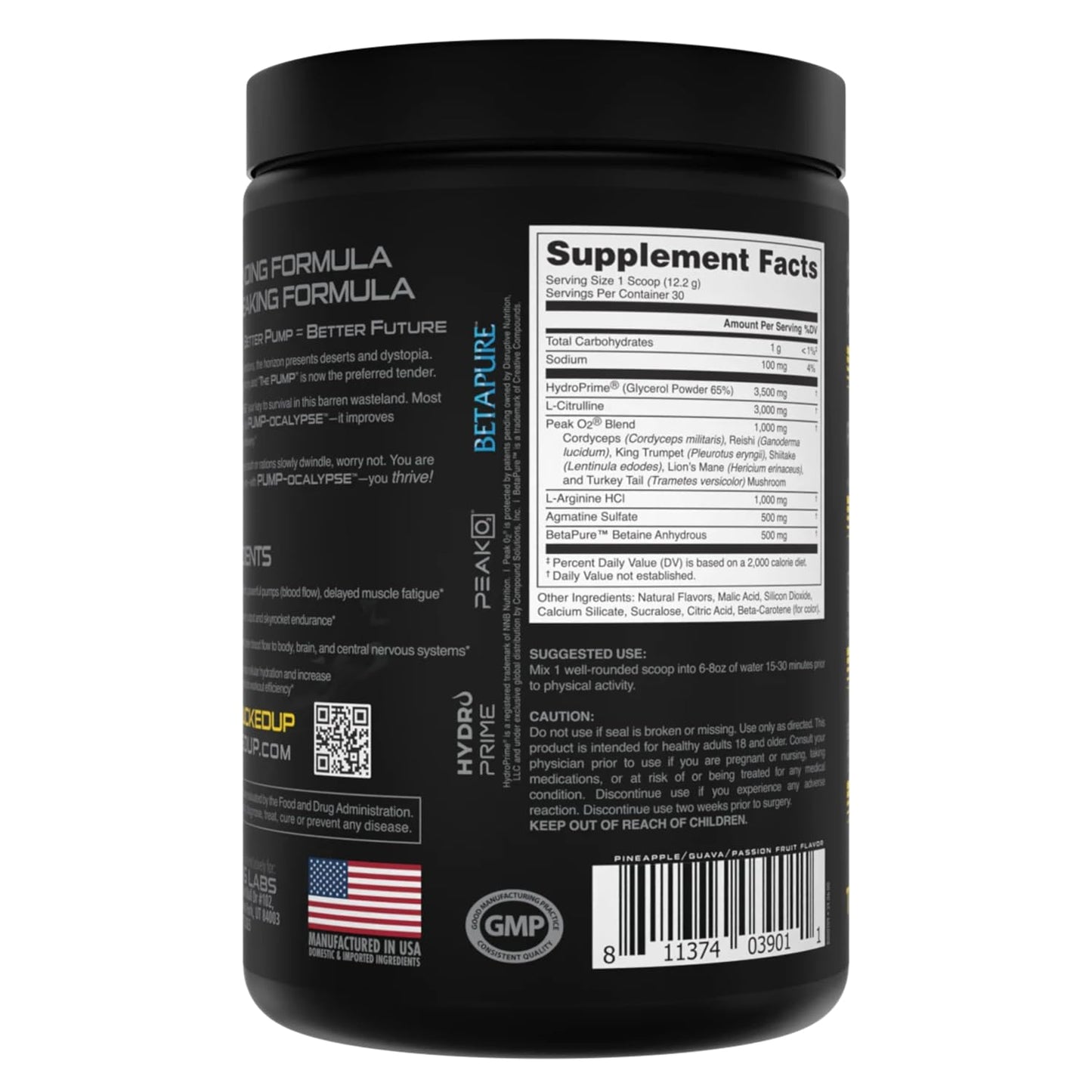 Bucked Up Pump-ocalypse Tropical Powder 12.9 Ounce