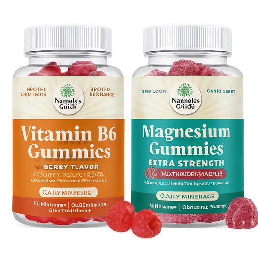 Natures Craft Vitamin B6 Gummies & Magnesium Gummies Bundle, 120 Count