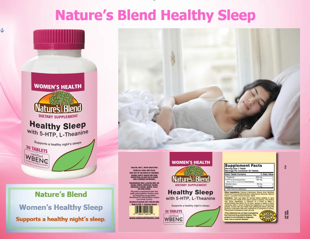 Nature's Blend Healthy Sleep Tablet, 30 Tablets