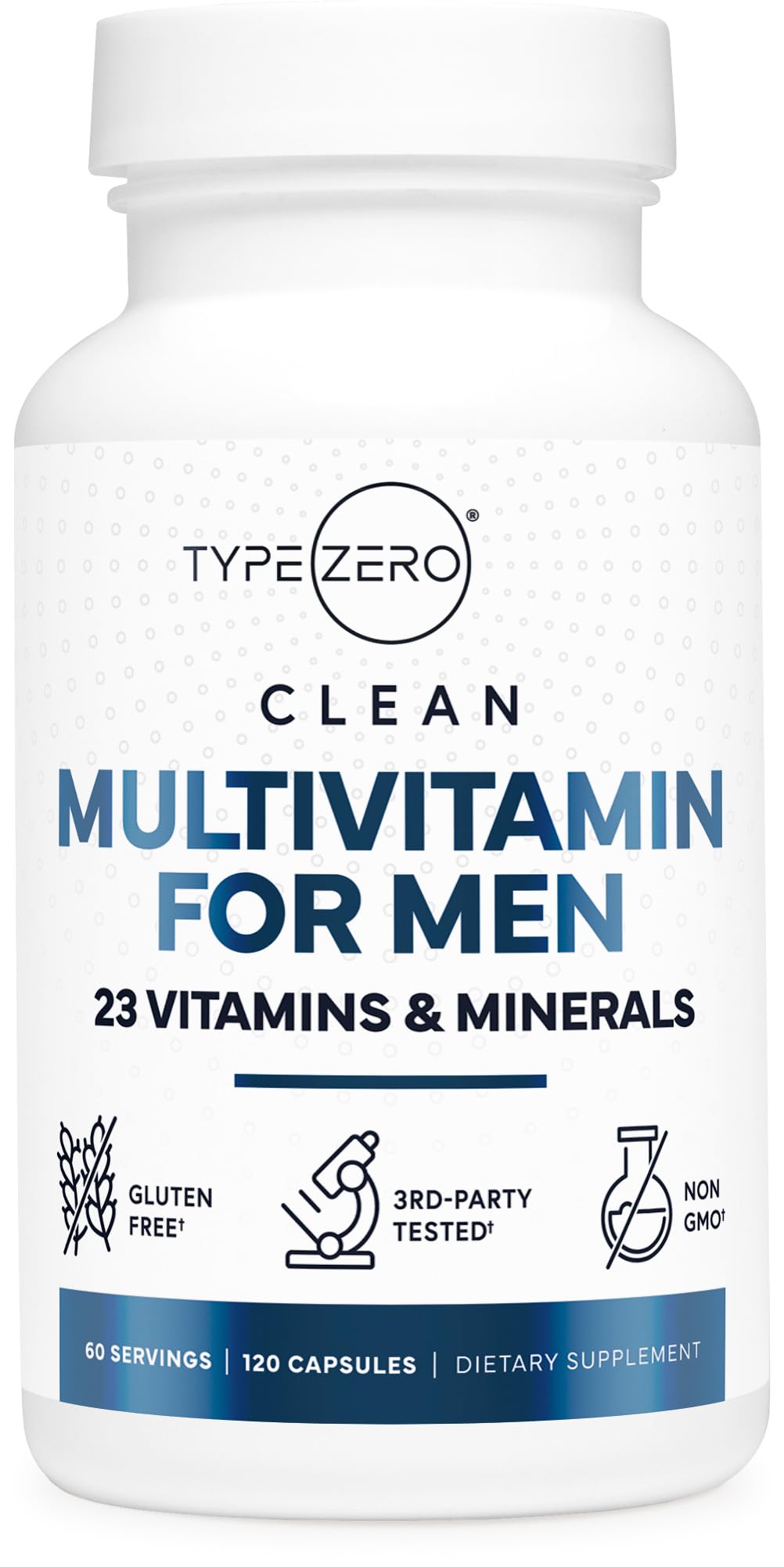 Type Zero Multivitamin for Men Capsules 120 Count