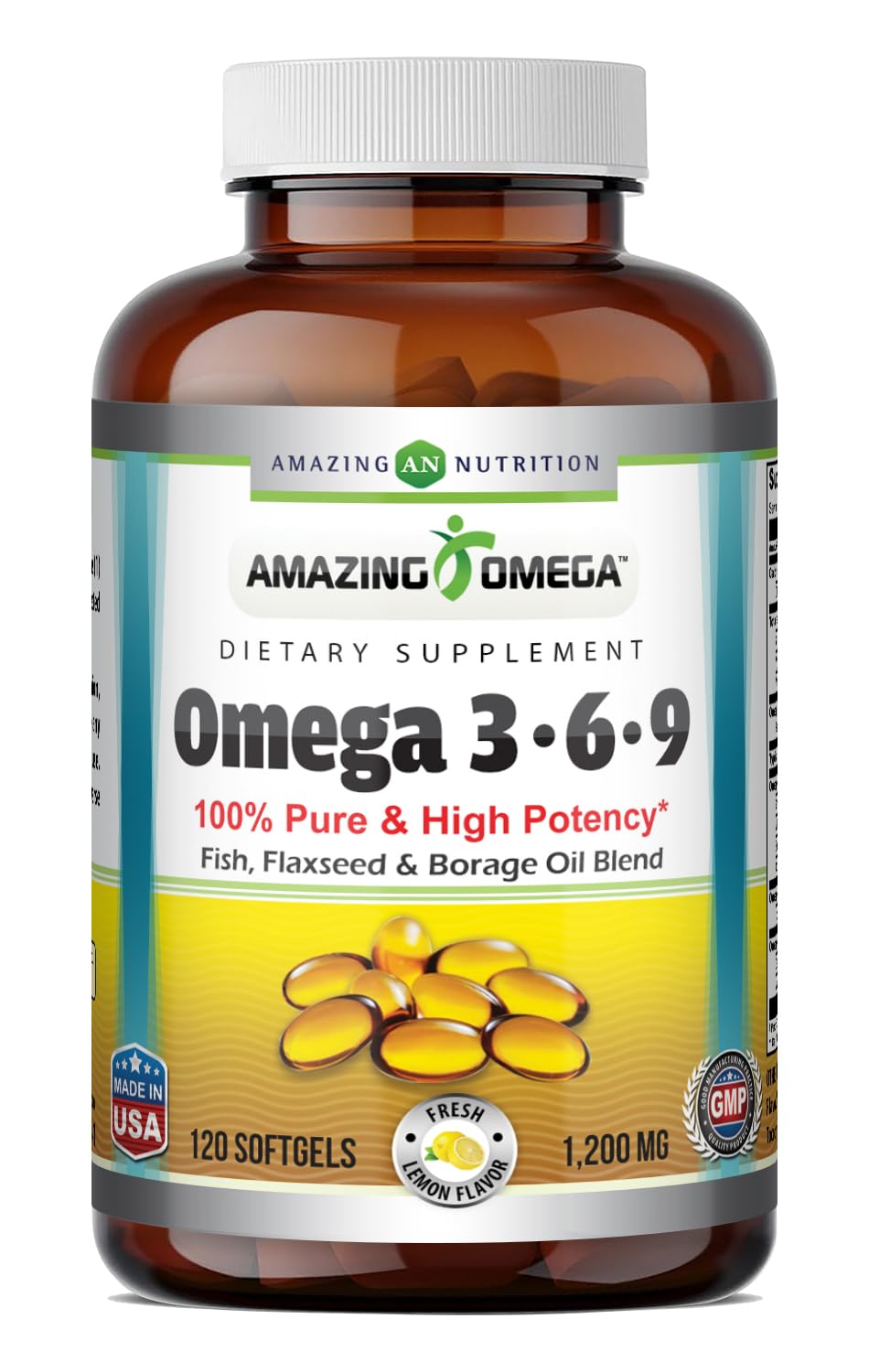 Amazing Nutrition Amazing Omega 3.6.9 Supplement Softgels 120