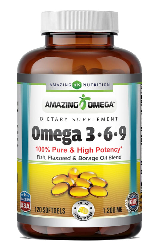 Amazing Nutrition Amazing Omega 3.6.9 Supplement Softgels 120