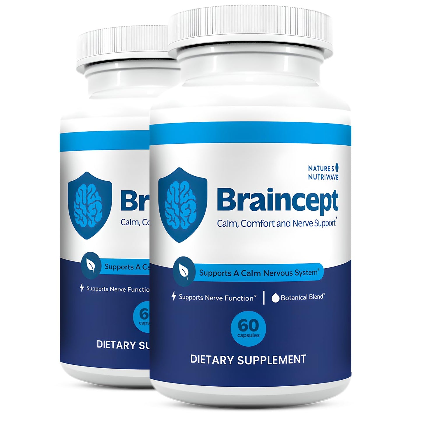 Nature’s NutriWave Braincept - Bacopa, Rhodiola & Panax Ginseng Capsules 120
