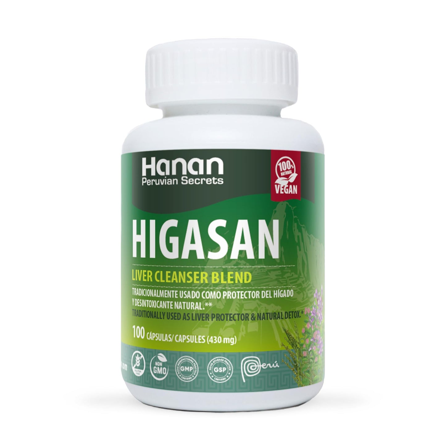 HANAN PERUVIAN SECRETS Hanan Higasan Liver Cleanser Blend Capsules 200