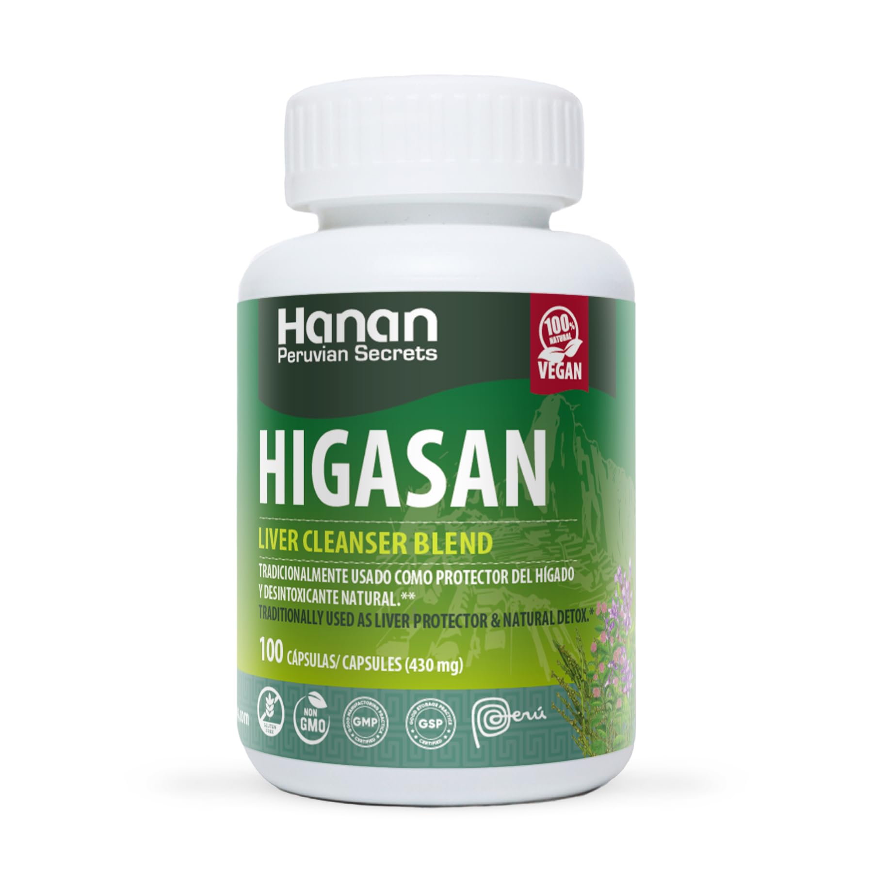 HANAN PERUVIAN SECRETS Hanan Higasan Liver Cleanser Blend Capsules 200