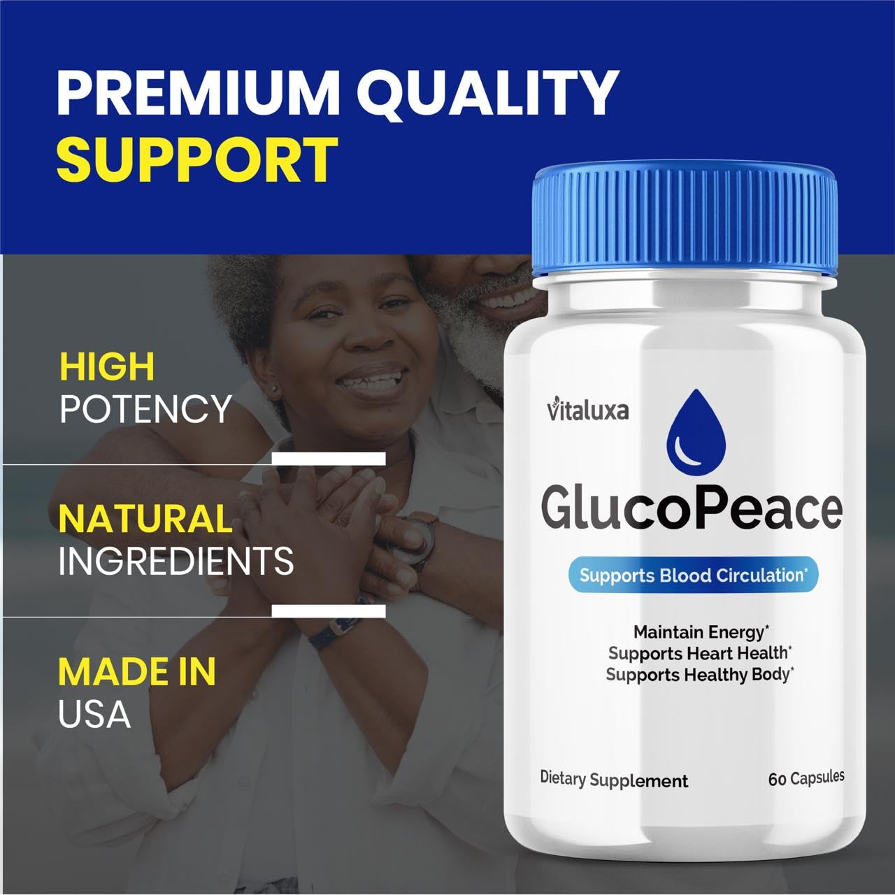 Vitaluxa Gluco Peace Capsules 60 Count