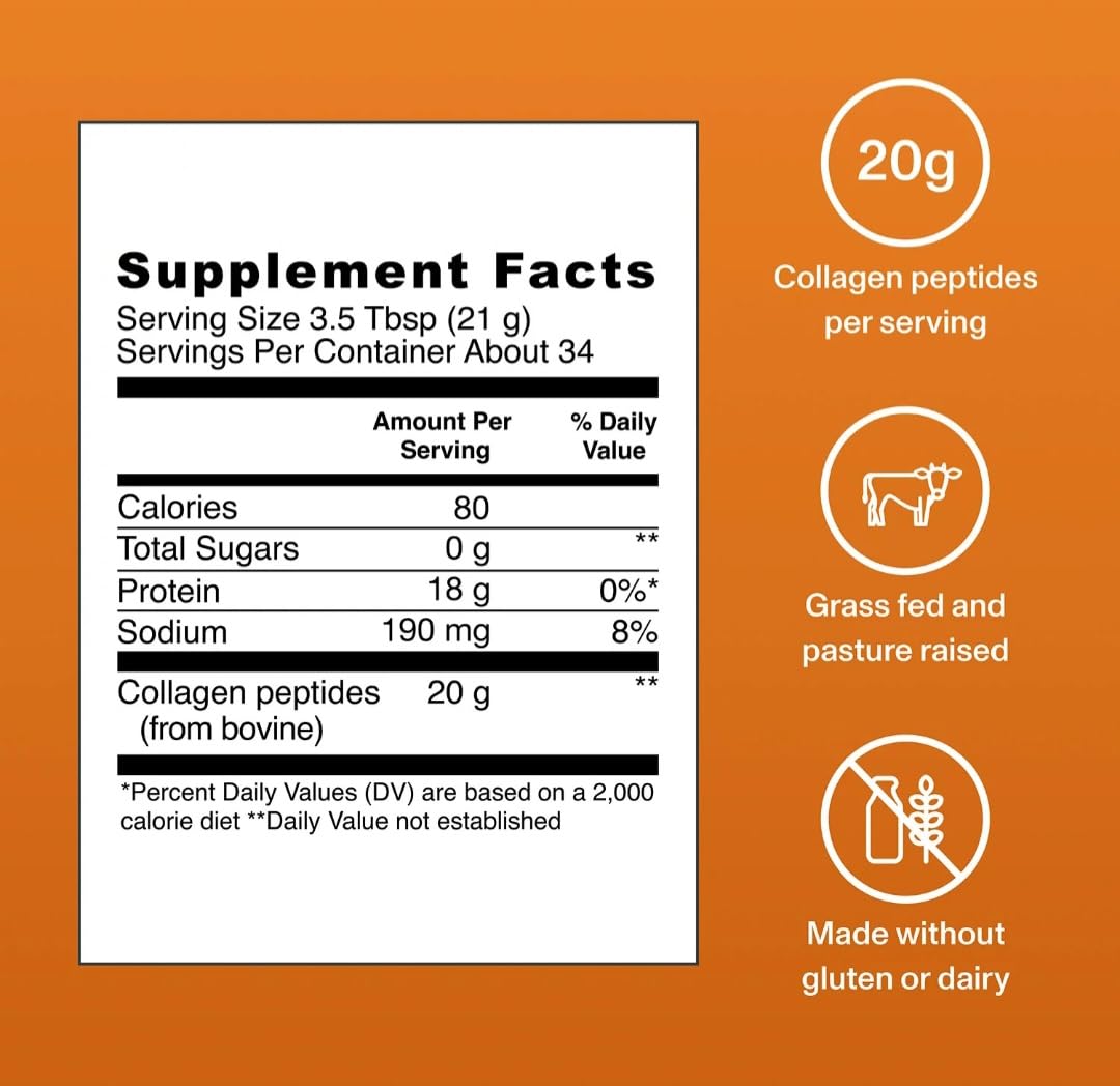 Vital Proteins Collagen Peptides Powder, Salted Caramel, 25.7 oz