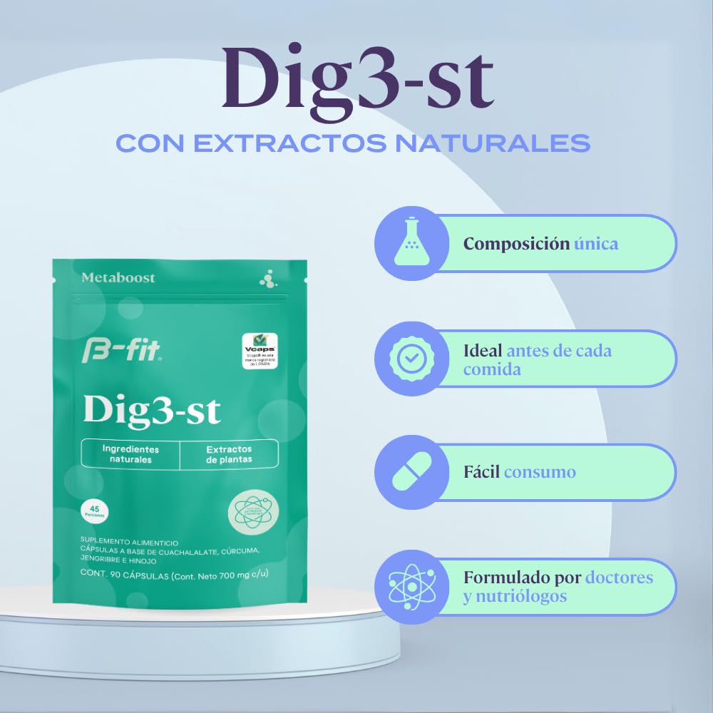 B-fit Digestive Herbal Supplement Ginger Turmeric Fennel Capsule 1 Count