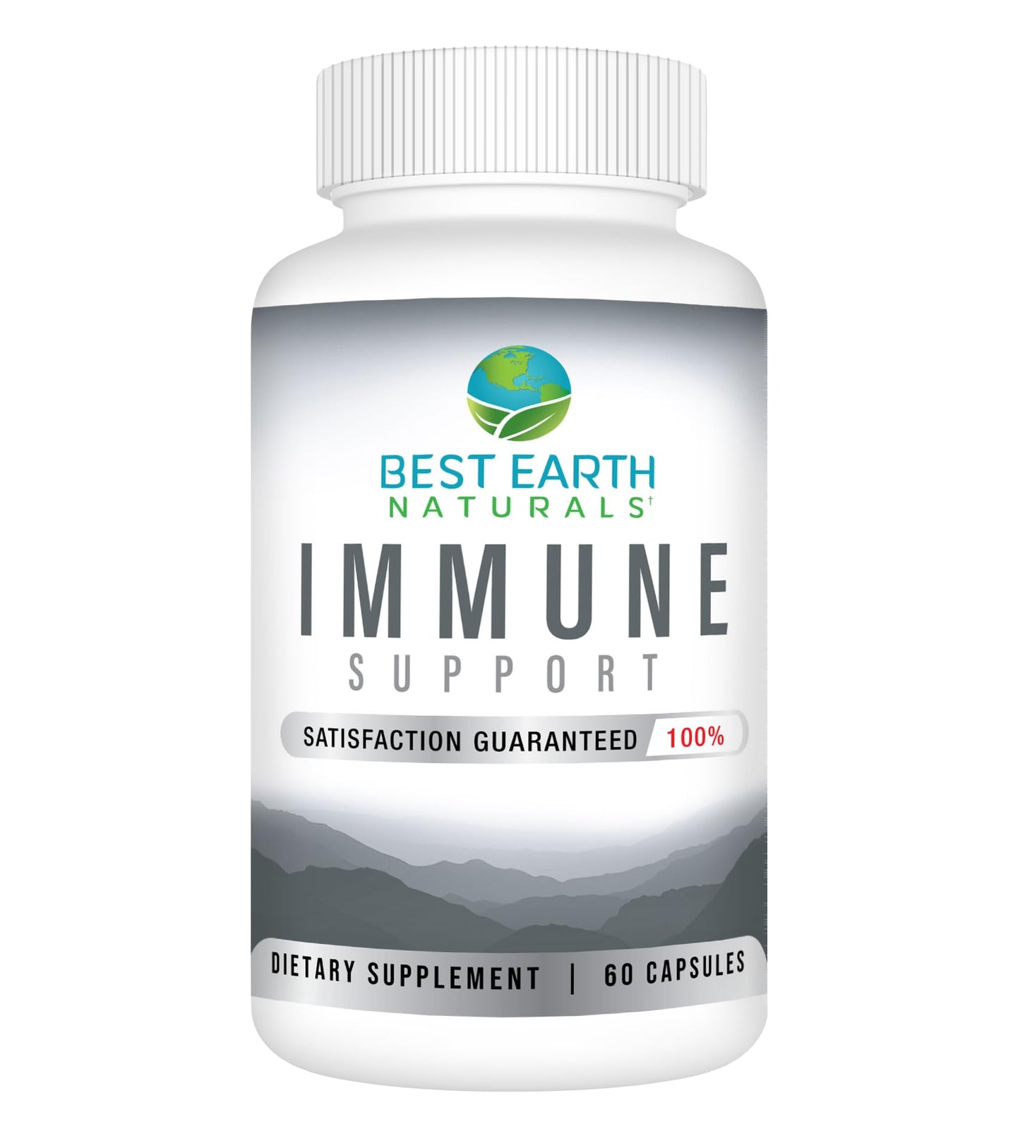 Best Earth Naturals Immune Support Multivitamins for Adults with Vitamin C 30mg, Vitamin E 30 IU, Turmeric, Mushroom & Garlic, Capsules, 60 Count