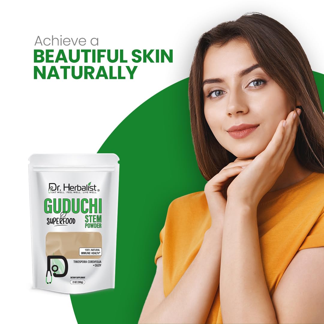 Dr. HERBALIST Guduchi Powder Tinospora Cordifolia, 7 oz