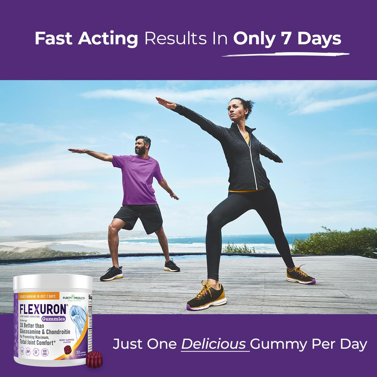 Purity Products Flexuron Gummies Joint Formula 30 Gummies