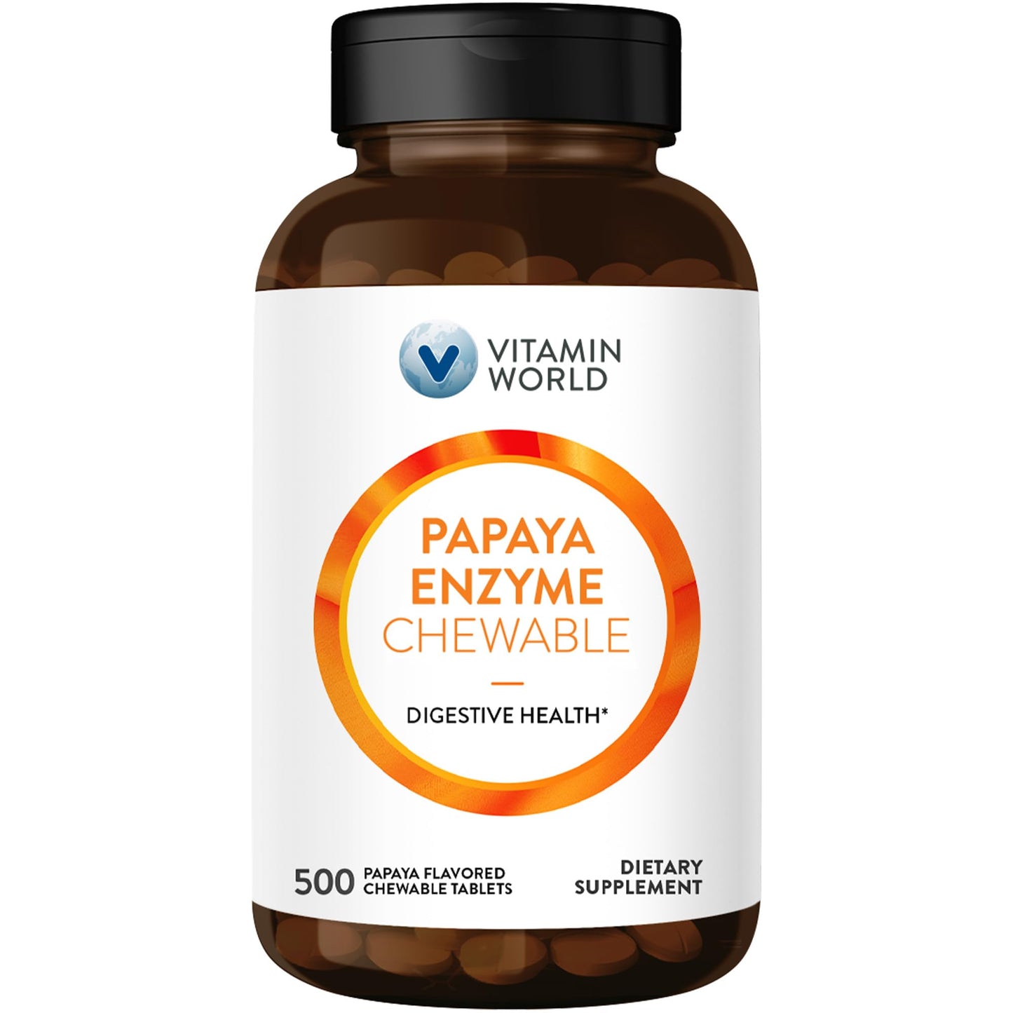 Vitamin World Papaya Enzymes Chewable 500 Count